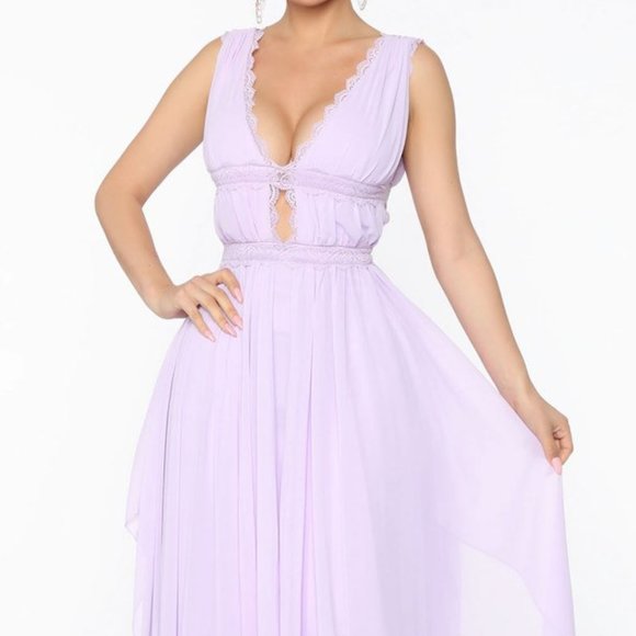 Fashion Nova Dresses & Skirts - Fashion Nova Walking Dream Purple Maxi Medium flaw